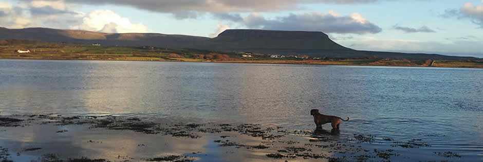Streedagh Beach looking towards Benbulben mountain